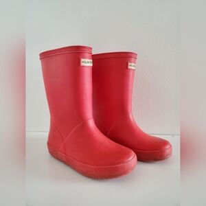 Hunter Kids first classic rainboots pink US size 11